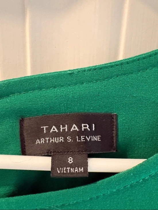 Tahari Emerald Green Midi Sheath Dress - Picture 2 of 3